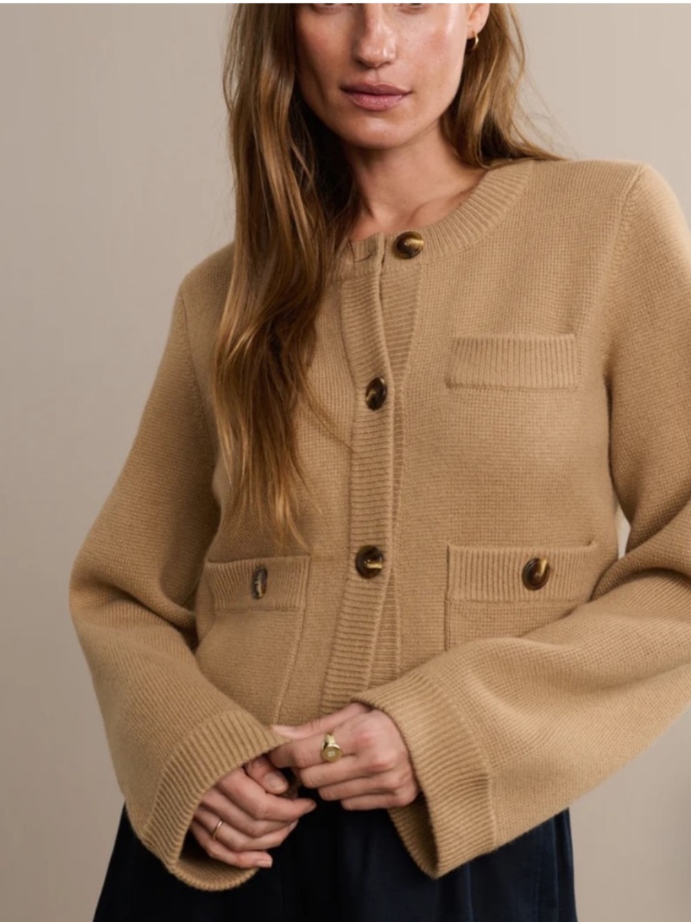 NWT Jenni Kayne Charlotte Cardigan Camel Size XL
